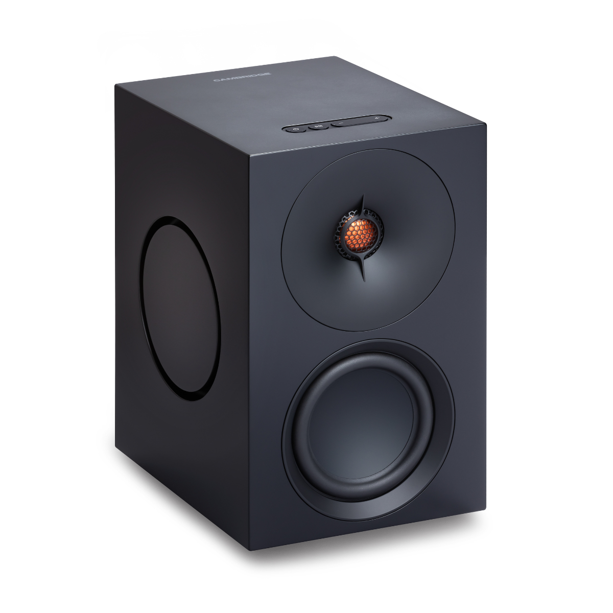 Black Cambridge Audio L/R M Compact Active Stereo Streaming Speakers 
