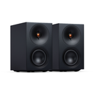 Pair of black Cambridge Audio L/R S Ultra Compact Active Stereo Speakers