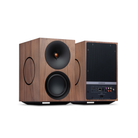 Walnut Cambridge Audio L/R X Advanced active stereo streaming speakers 
