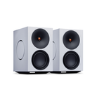 Pair of white Cambridge Audio L/R X Advanced active stereo streaming speakers 