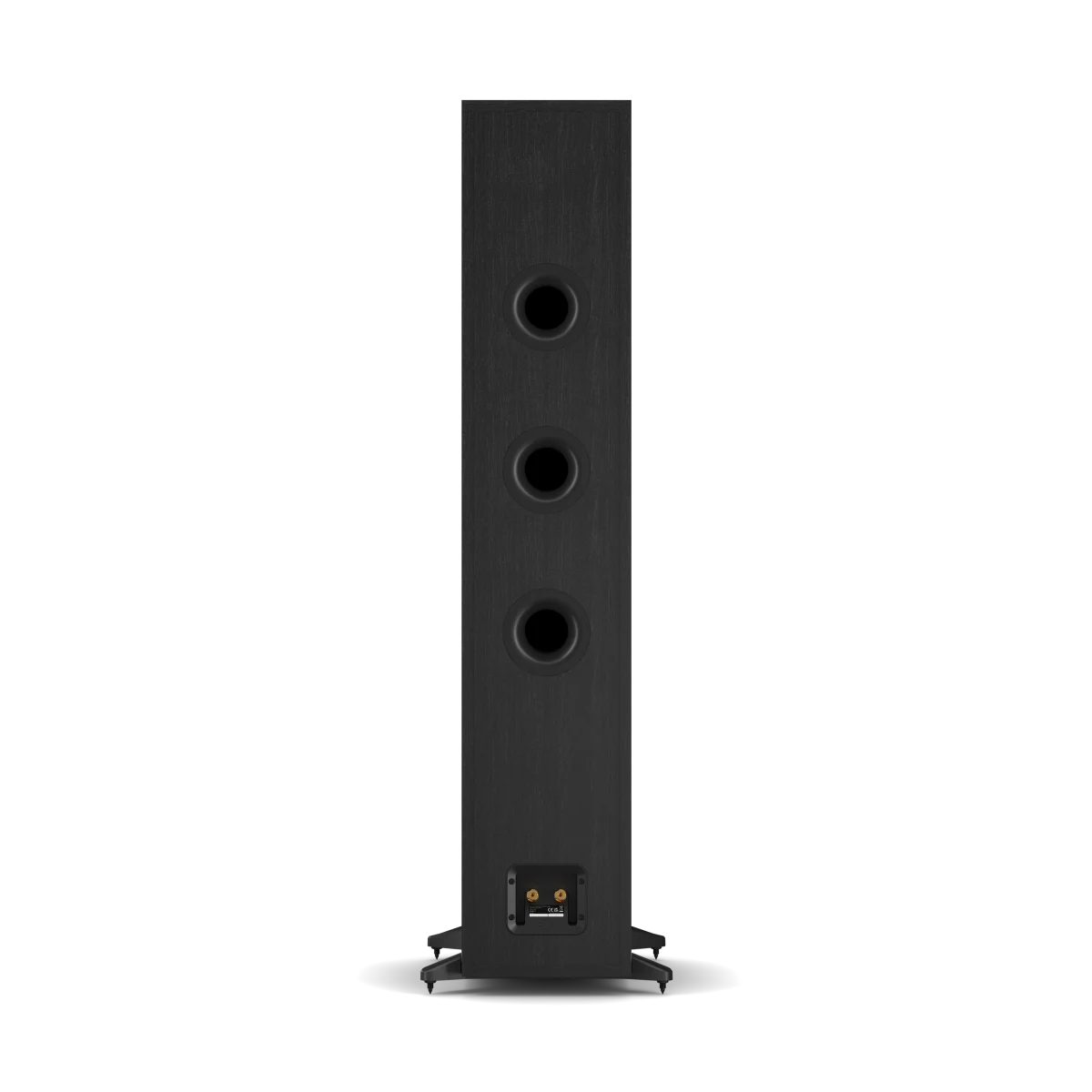 Black ash Dali Sonik 9 floor-standing speaker on a white background