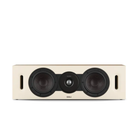 A Dali home theater speaker system featuring a cream-colored rectangular front baffle with two large black woofers and a central black tweeter, shown against a plain white background.