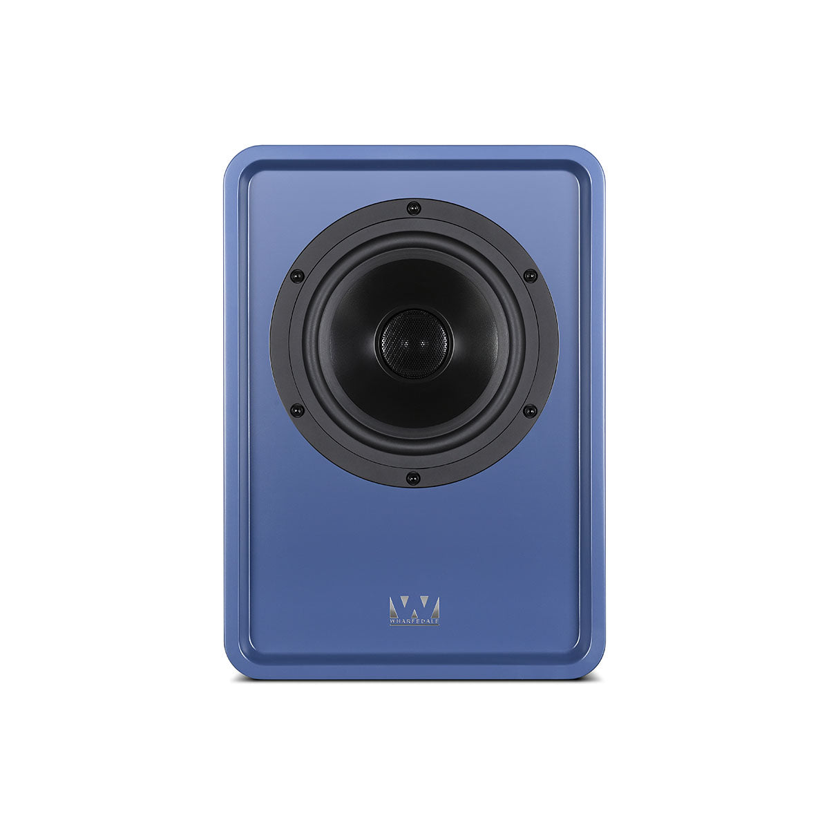 Wharfedale Denton 1S Speaker - single matte blue without grille - front view