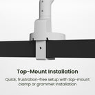 Kanto DM1 Single Monitor Desktop Mount for 17” - 40” Displays