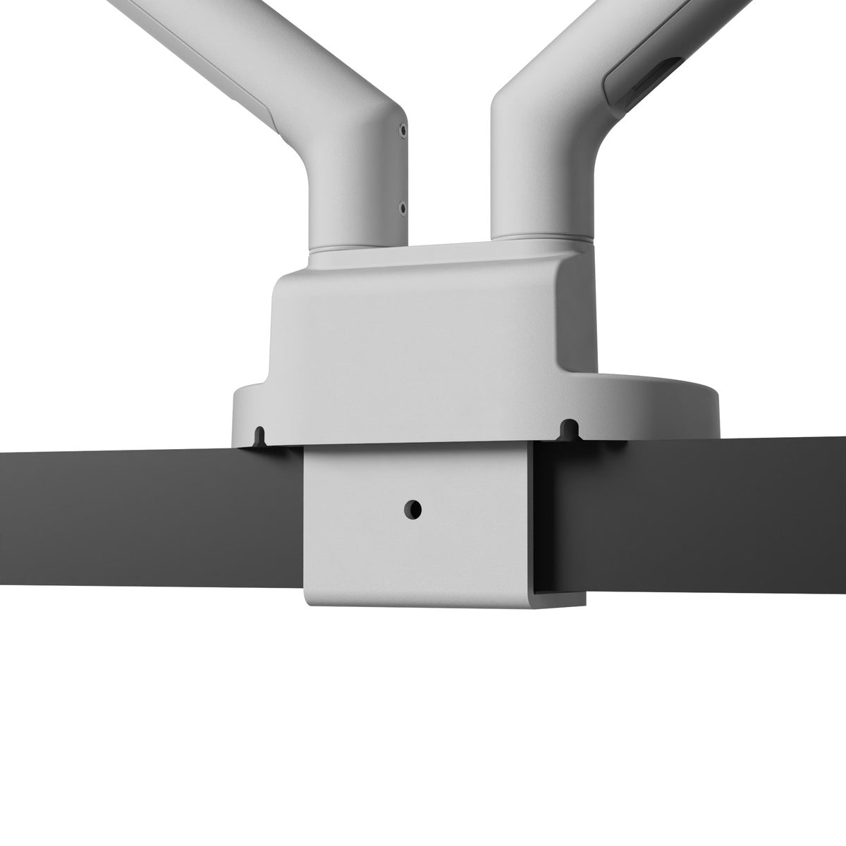 Ceiling mount with two arms on a white background