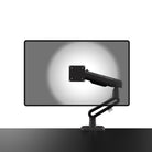 Monitor with a flexible arm on a white background