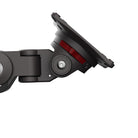 Black camera mount on a white background