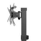 Black multi-tool with various components on a white background