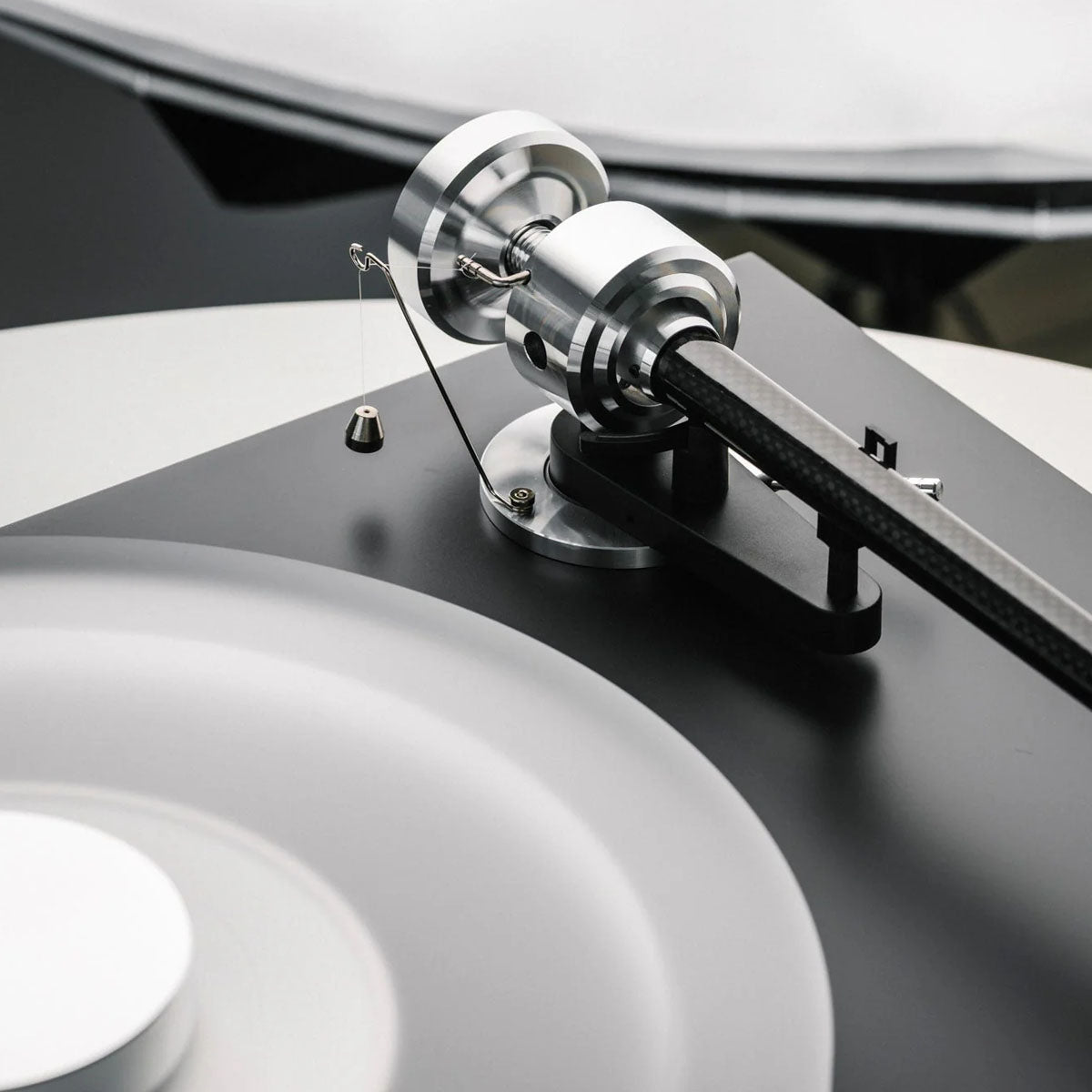 Pro-Ject Debut Reference 10 Turntable close-up of counterweight