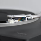 Denon DP-500BT Premium Belt-Drive Hi-Fi Turntable with Bluetooth - closeup of cartridge and needle