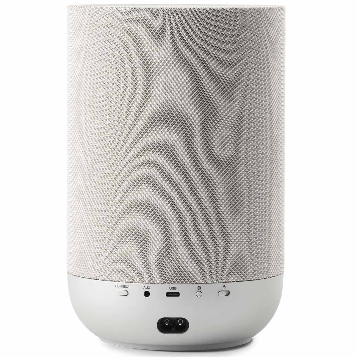Denon Home 200 Stereo Wireless Smart Speaker - Silver - rear view
