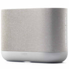 Denon Home 400 Stereo Wireless Smart Speaker - Silver - front view angled left