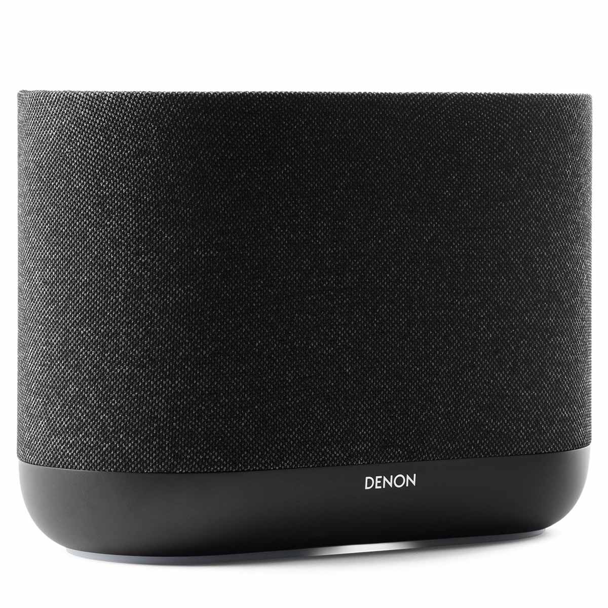 Denon Home 400 Stereo Wireless Smart Speaker - Black - front view angled right