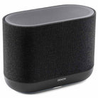 Denon Home 400 Stereo Wireless Smart Speaker - Black - front and top view angled right