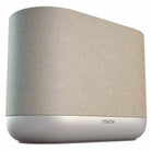 Denon Home 400 Stereo Wireless Smart Speaker - Silver - low angle side view angled right