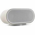 Denon Home 600 Stereo Wireless Smart Speaker - Silver - front and top view angled left