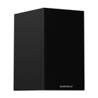 Wharfedale Diamond 12.0i 2-Way Bookshelf Speakers - single black speaker front view angled right with grille