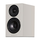 Wharfedale Diamond 12.0i 2-Way Bookshelf Speakers - single grey speaker front view angled left without grille