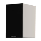 Wharfedale Diamond 12.0i 2-Way Bookshelf Speakers - single grey speaker front view angled left with grille