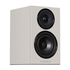 Wharfedale Diamond 12.0i 2-Way Bookshelf Speakers - single grey speaker front view angled right without grille
