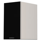 Wharfedale Diamond 12.1i 2-Way Bookshelf Speakers - single grey speaker front view angled left with grille