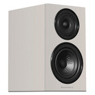 Wharfedale Diamond 12.1i 2-Way Bookshelf Speakers - single grey speaker front view angled right without grille