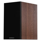 Wharfedale Diamond 12.1i 2-Way Bookshelf Speakers - single walnut speaker front view with grille