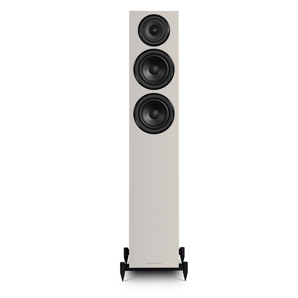 Wharfedale Diamond 12.3i 2.5-Way Floorstanding Speakers - single grey speaker front view without grille