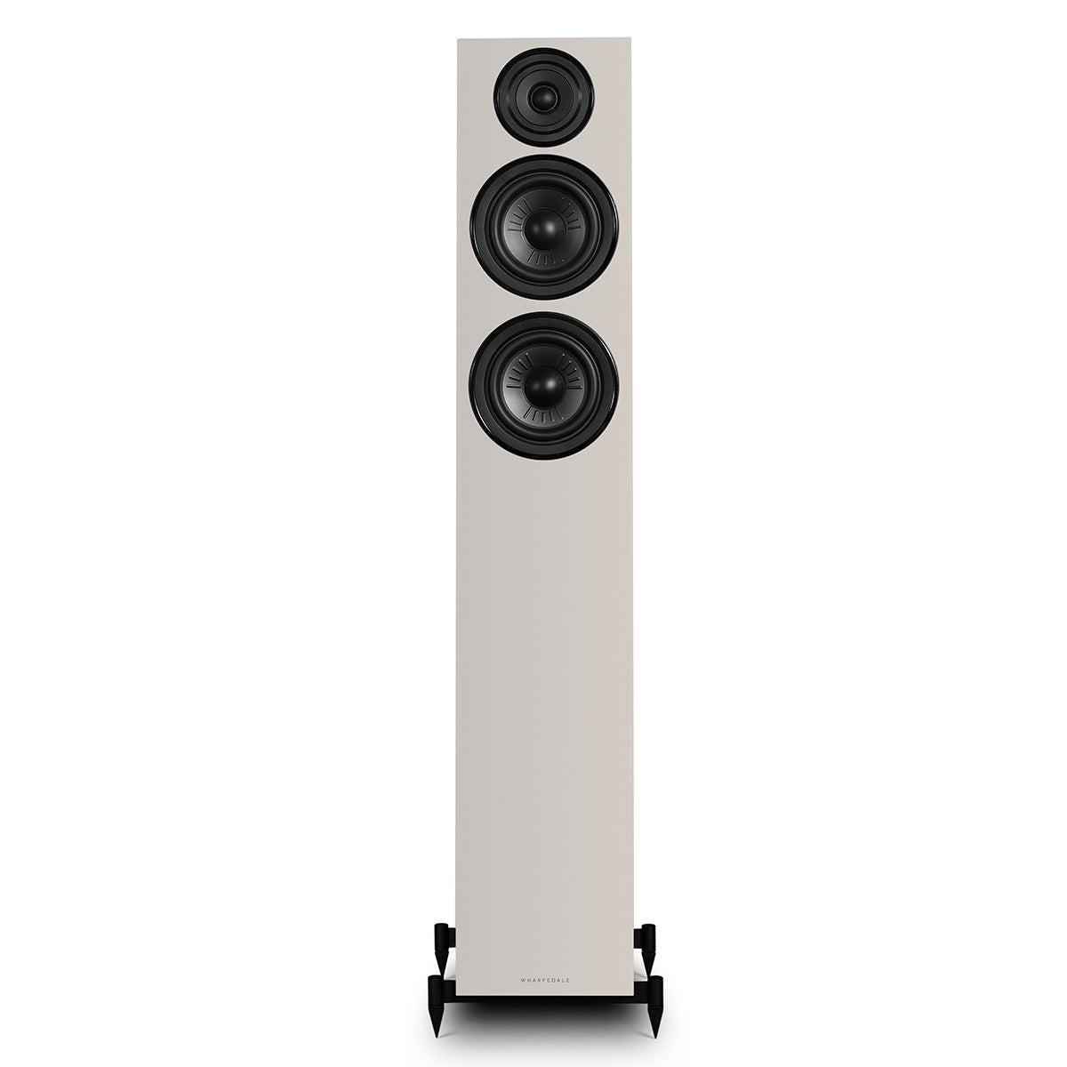 Wharfedale Diamond 12.4i 2.5-Way Floorstanding Speakers - single grey speaker front view without grille