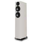 Wharfedale Diamond 12.4i 2.5-Way Floorstanding Speakers - single grey speaker front view angled left without grille