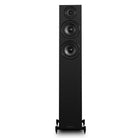 Wharfedale Diamond 12.4i 2.5-Way Floorstanding Speakers - single walnut speaker front view without grille