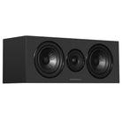 Wharfedale Diamond 12.Ci 2-Way Centre Speaker - single black speaker front view angled right without grille