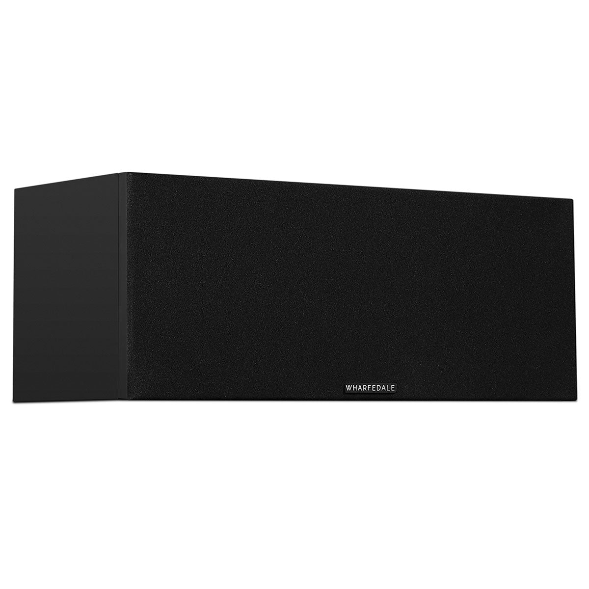 Wharfedale Diamond 12.Ci 2-Way Centre Speaker - single black speaker front view angled right with grille