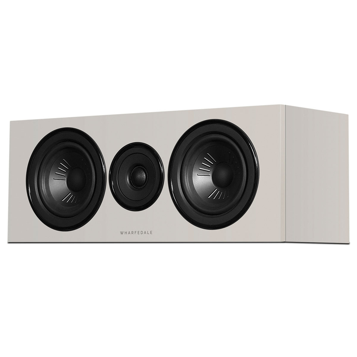 Wharfedale Diamond 12.Ci 2-Way Centre Speaker - single grey speaker front view angled left without grille