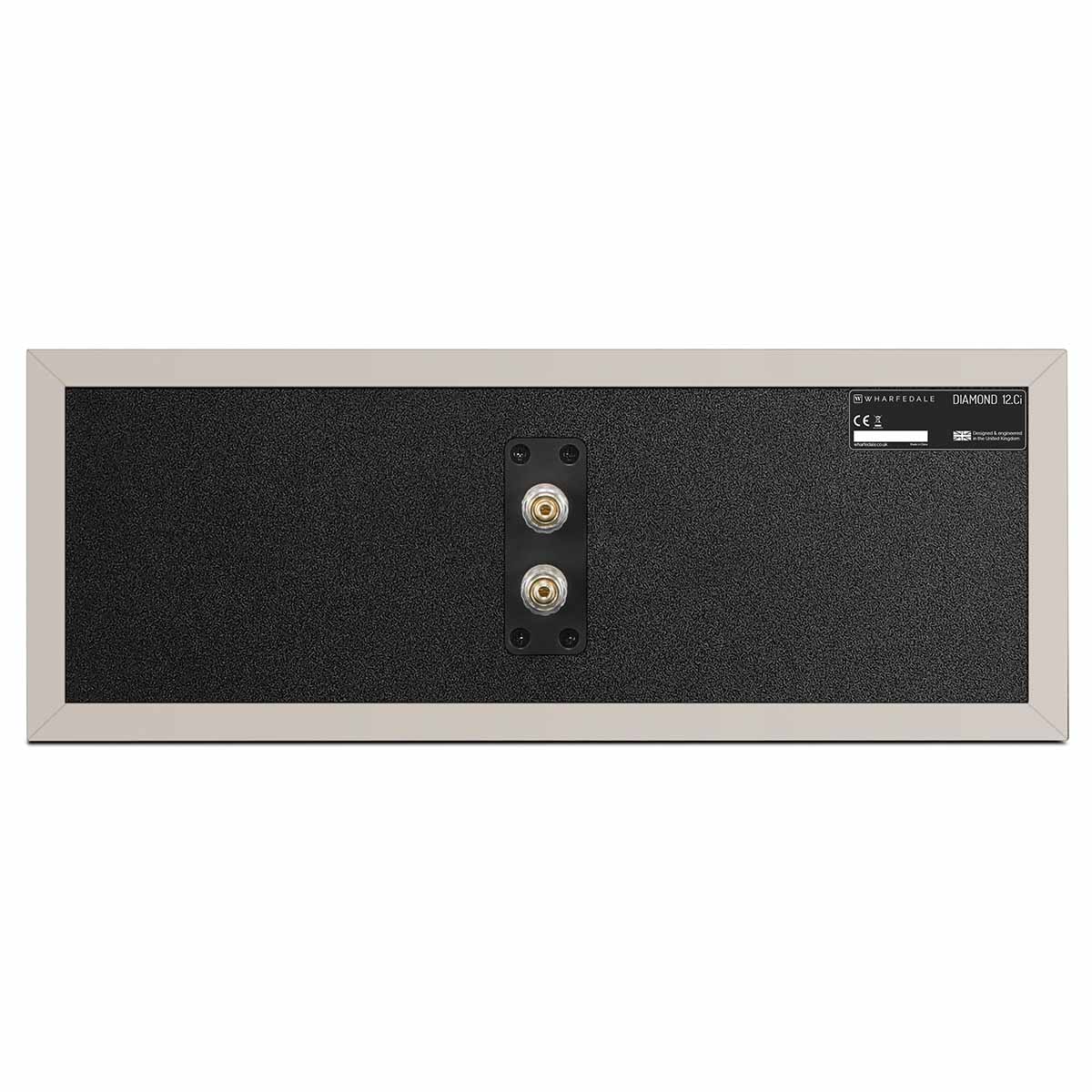 Wharfedale Diamond 12.Ci 2-Way Centre Speaker - single grey speaker rear view