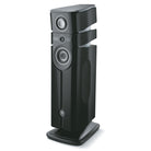 Focal Diva Alta Utopia 4-Way Active Wireless Loudspeaker - single Black High Gloss speaker without grilles - front view angled left
