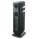 Focal Diva Alta Utopia 4-Way Active Wireless Loudspeaker - single Black High Gloss speaker with grilles - front view angled left