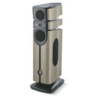 Focal Diva Alta Utopia 4-Way Active Wireless Loudspeaker - single Dune High Gloss speaker with grilles - front view angled left