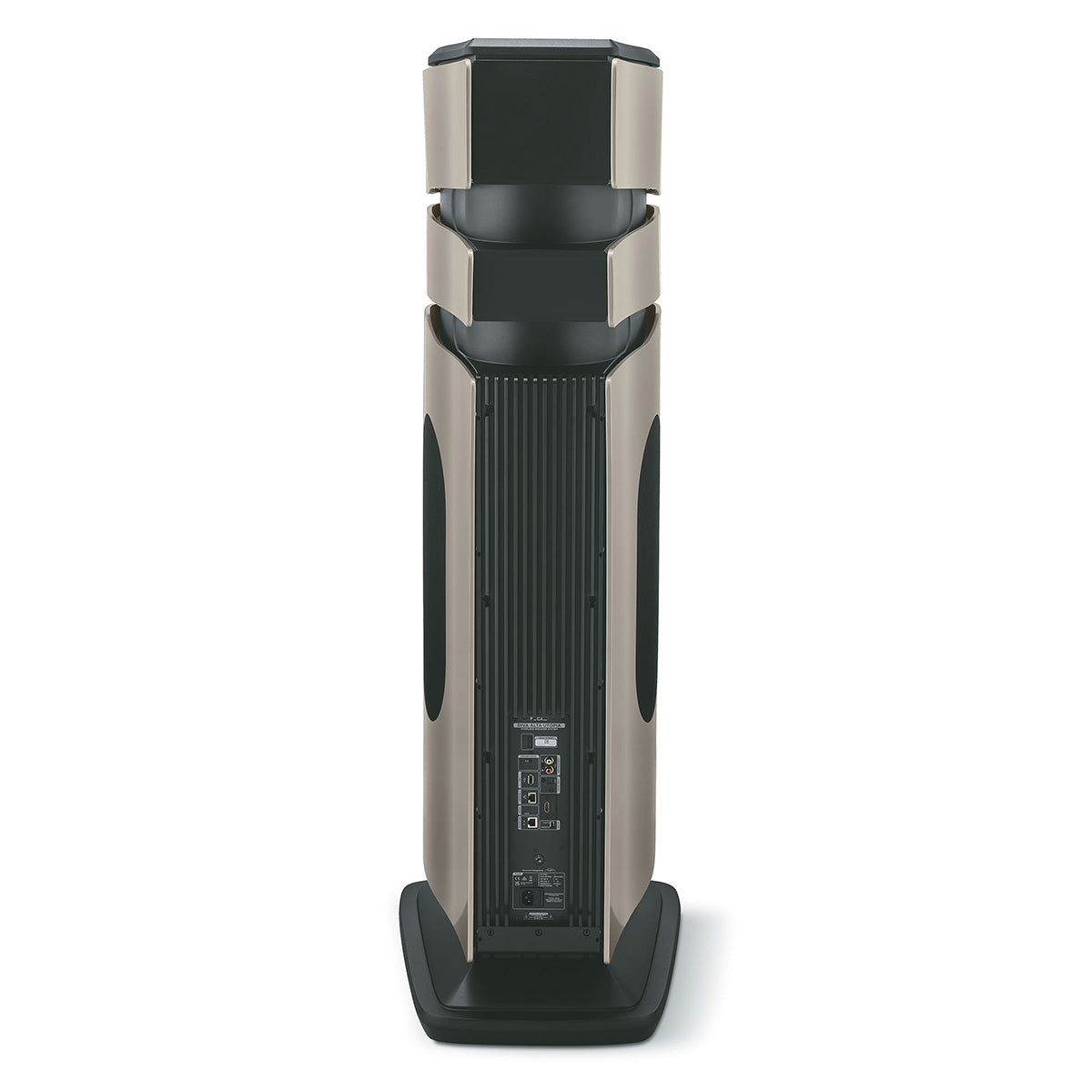 Focal Diva Alta Utopia 4-Way Active Wireless Loudspeaker - single Dune High Gloss speaker - rear view