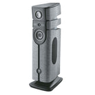 Focal Diva Alta Utopia 4-Way Active Wireless Loudspeaker - single Grey Felt speaker without grilles - front view angled left
