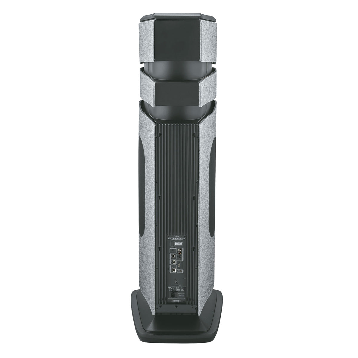 Focal Diva Alta Utopia 4-Way Active Wireless Loudspeaker - single Grey Felt speaker - rear view