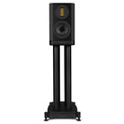 Wharfedale Evo 5.1 5-inch 2-way Bookshelf Speaker - Black - single speaker on stand without grille front view