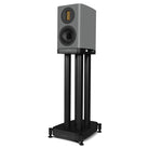 Wharfedale Evo 5.1 5-inch 2-way Bookshelf Speaker - Grey - single speaker on stand without grille angled left