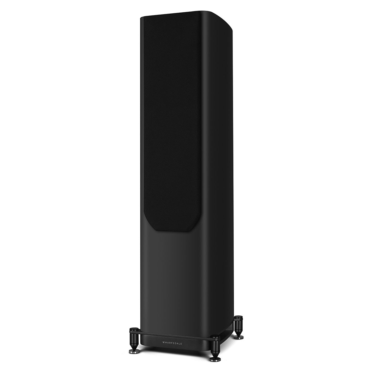 Wharfedale Evo 5.3 Dual 5-inch 3-way Floorstanding Speakers - Black - single speaker with grille angled left