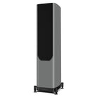 Wharfedale Evo 5.3 Dual 5-inch 3-way Floorstanding Speakers - Grey - single speaker with grille angled left