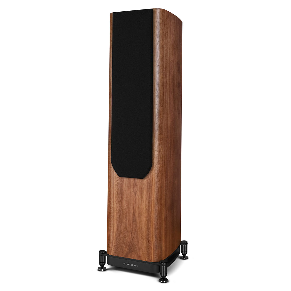 Wharfedale Evo 5.3 Dual 5-inch 3-way Floorstanding Speakers - Walnut - single speaker with grille angled left