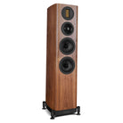 Wharfedale Evo 5.3 Dual 5-inch 3-way Floorstanding Speakers - Walnut - single speaker without grille angled right