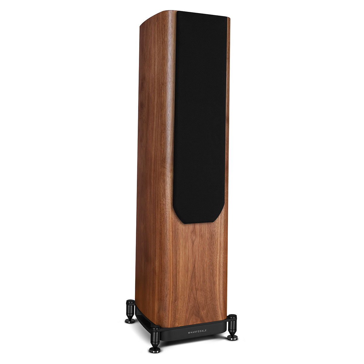 Wharfedale Evo 5.3 Dual 5-inch 3-way Floorstanding Speakers - Walnut - single speaker with grille angled right