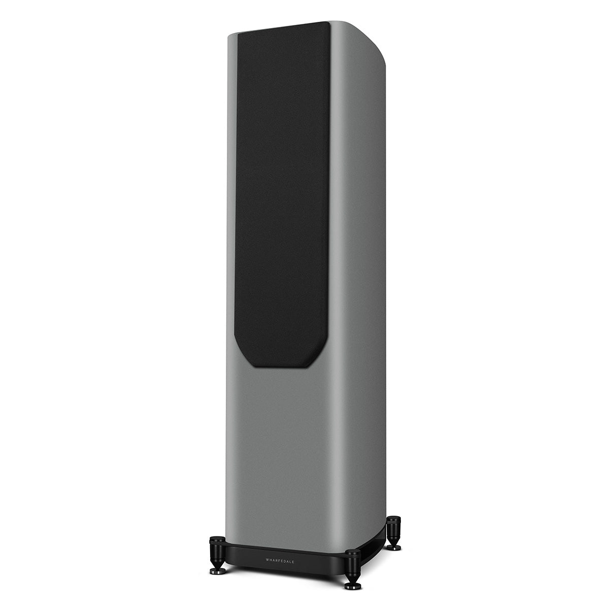 Wharfedale Evo 5.4 Dual 6-inch 3-way Floorstanding Speakers - Grey - single speaker with grille angled left