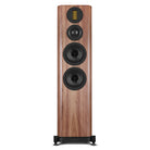 Wharfedale Evo 5.4 Dual 6-inch 3-way Floorstanding Speakers - Walnut - single speaker without grille front view